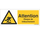 AVERTISSEMENT DE DANGER - Signal DANGER DE TREBUCHEMENT