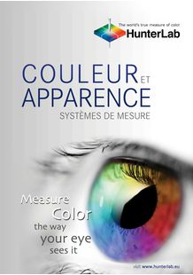 HunterLab: systèmes de mesure et solutions de colorimétrie: R&D, Contrôle Qualité