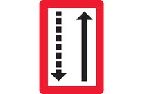 Panneau fluvial obligation à tribord B3b