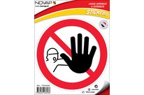 Panneau Interdit de franchir le signal - Vinyle adhésif Ø180mm - 4036236