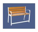 Banc bois et acier Silaos spécial sénior