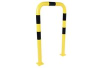 Manutan Expert - Arceau de protection Grand Modèle - 750mm L x 1200mm H - Acier Noir/Jaune - Intérieur/Extérieur