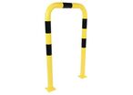 Manutan Expert - Arceau de protection Grand Modèle - 750mm L x 1200mm H - Acier Noir/Jaune - Intérieur/Extérieur