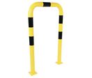 Manutan Expert - Arceau de protection Grand Modèle - 750mm L x 1200mm H - Acier Noir/Jaune - Intérieur/Extérieur