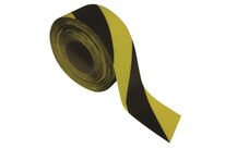 Ergomat - Ruban adhésif de marquage au sol Durastripe Supreme V - Jaune/Noir - 10cm x 30M - PVC résistant
