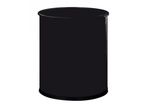 Corbeille papier metal noir 15l