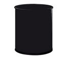 Corbeille papier metal noir 15l