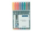 Feutre permanent Lumocolor Staedtler 1 mm pochette de 8