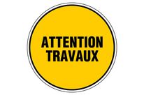 Panneau Attention travaux - Rigide Ø300mm - 4061047