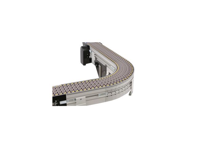 Convoyeurs à bande courbe: solutions pour déplacement de produits | Dorner France 