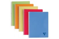 Cahier spirale Clairefontaine Linicolor A4 petits carreaux  100page 90g