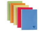 Cahier spirale Clairefontaine Linicolor A4 petits carreaux  100page 90g