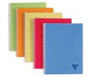 Cahier spirale Clairefontaine Linicolor A4 petits carreaux  100page 90g
