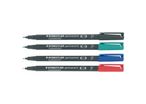Feutre permanent Lumocolor Staedtler 0,6 mm pochette de 4