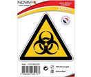 Panneau Danger risque biologique - Adhésif Triangle 100mm - 4032177