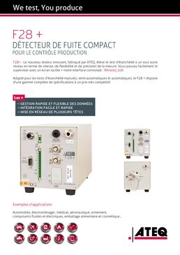 F28 + test étanchéité - contrôle de fuite