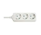 Multiprise 3 prises Schuko, blanc