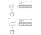 Rails de montage à profil en C système 28, perforés