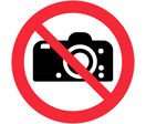 Panneau Interdit aux appareils photo - Rigide Ø300mm - 4061450