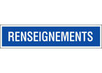 Panneau Renseignements - Rigide 330x75mm - 4120720