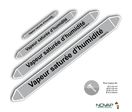 Marqueurs de tuyauterie - Vapeur Saturée d'humidité - Novap
