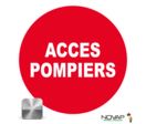 Panneau Accès pompier - Alu Ø300mm - 4010281