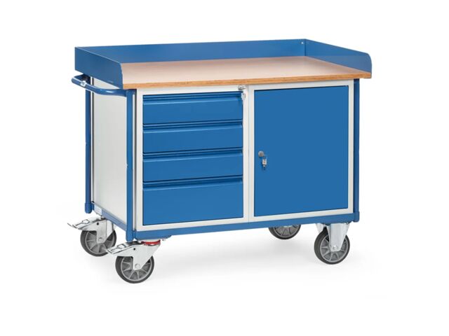 Établi roulant avec plans de travail | modèle 2438  