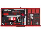 Servante d'atelier rouge professionnelle 7 tiroirs - Midi master set - 637 pièces - rangement avec modules en mousse Teng Tools TKW37R637F