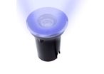 Spot LED encastré de sol inox 12V 1x3 W - Terra 1 - couleur Bleu