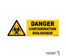 Panneau Danger contamination biologique - 450x150mm - 4064444