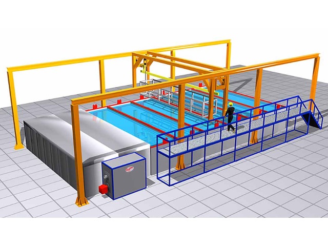 Machine de dégraissage par trempage  