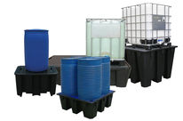 Bacs de rétention en polyéthylène pour corrosifs