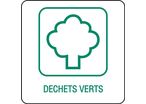 Panneau déchetterie déchets verts