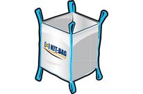 Big-bag OCB ouverture plein ciel et fond plat + 8 sangles + toile ventilée | BOIS100X130+8S