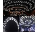 Ruban LED 10M Effet Dynamique 120LED/m 24V 10W/m + Contrôleur RF 12-24V pour Ruban LED - Blanc