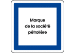 Panneau indication marque pétrolière CE15e