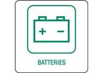 Panneau déchetterie batteries
