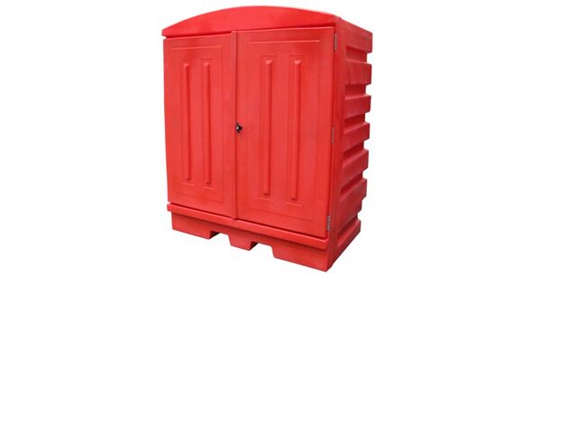 Conteneur de rétention rouge 2 fûts 280l