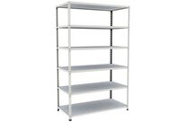 Manutan Expert - Rayonnage d&amp;#039;archives Rapid 2 - 1980x1220x610mm - 6 tablettes métal gris - Charge 280kg/tablette - Montage sans outils