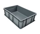 Manutan Expert - Bac norme Europe 32L Gris - Polypropylène - Gerbable - 50kg Charge Max - Recyclé 50%