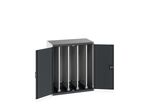 Armoire lourde CUBIO à portes et panneaux coulissants perforés