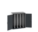 Armoire lourde CUBIO à portes et panneaux coulissants perforés