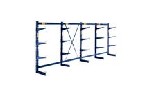 Bito - Rayonnage Cantilever Canti-Light Simple Face - 1980x1247x600mm - 3 Niveaux - 695kg Max - Bleu Époxy