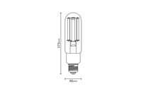 Pack de 6 - Ampoule LED E40 38W à Filament T46 - Blanc Neutre 4000K - 5500K
