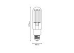 Pack de 6 - Ampoule LED E40 38W à Filament T46 - Blanc Neutre 4000K - 5500K
