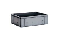 UTZ - Bac norme Europe 22L Gris - 60x40x12cm - Polypropylène - Gerbable &amp;amp; Alimentaire