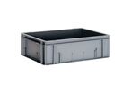 UTZ - Bac norme Europe 22L Gris - 60x40x12cm - Polypropylène - Gerbable & Alimentaire