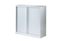 Armoire rideau Basse coloris aluminium L.1000 mm