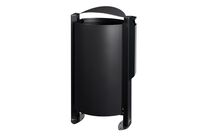 Corbeille d'extérieur sur pied avec cendrier