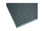 Panneau d'insonorisation Ondulé Anthracite - Polyuréthane 50mm - 750x1000mm - Réduction Sonore Efficace